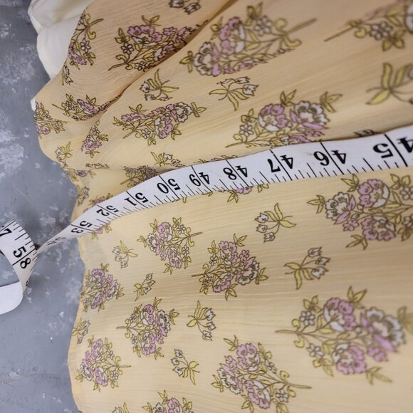 Patrons of Peace Yellow Floral Maxi Dress Size Medium boho - Picture 10 of 12